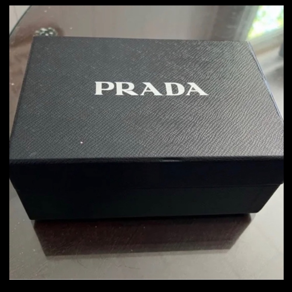 *PRADA* Bijoux Crystal Studded *Mini* Saffiano Patent Crossbody - Picture 7 of 12